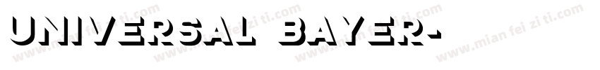 Universal Bayer字体转换